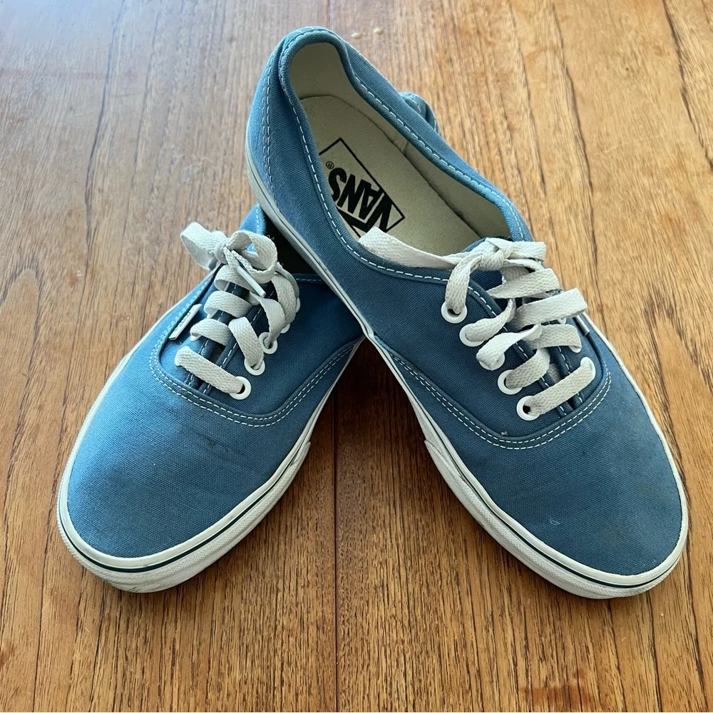 Vans Sky Blue Lace-Up Sneakers 8.5 41 - Picture 2 of 12